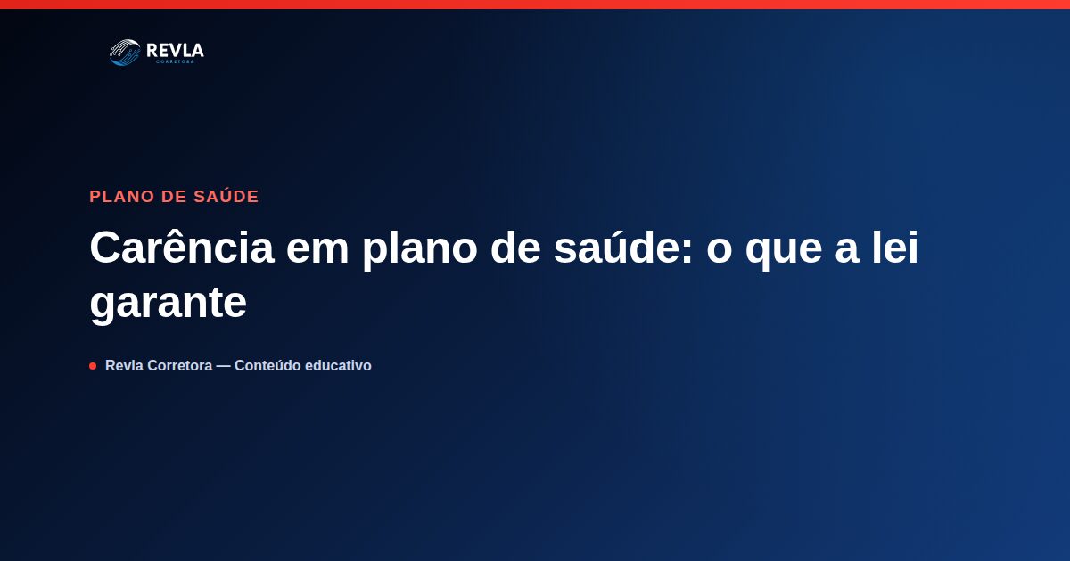 Ilustração sobre prazos de carência em plano de saúde