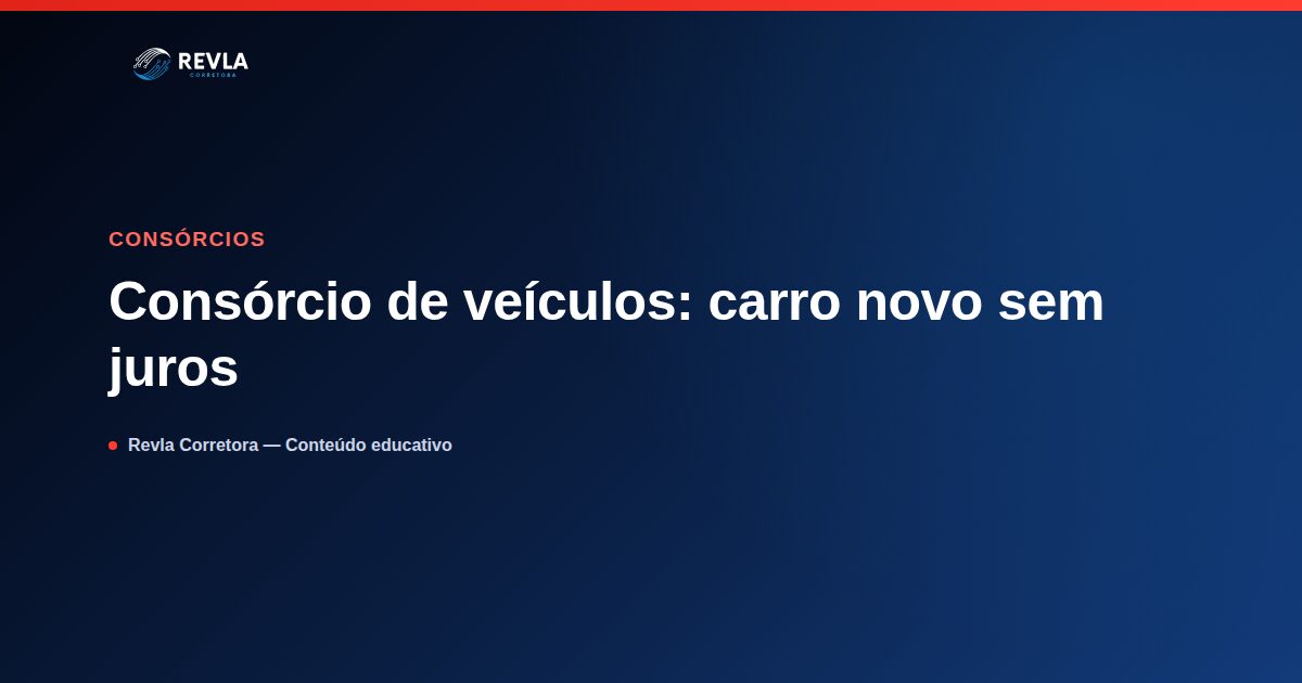 Ilustração sobre consórcio de veículos sem juros