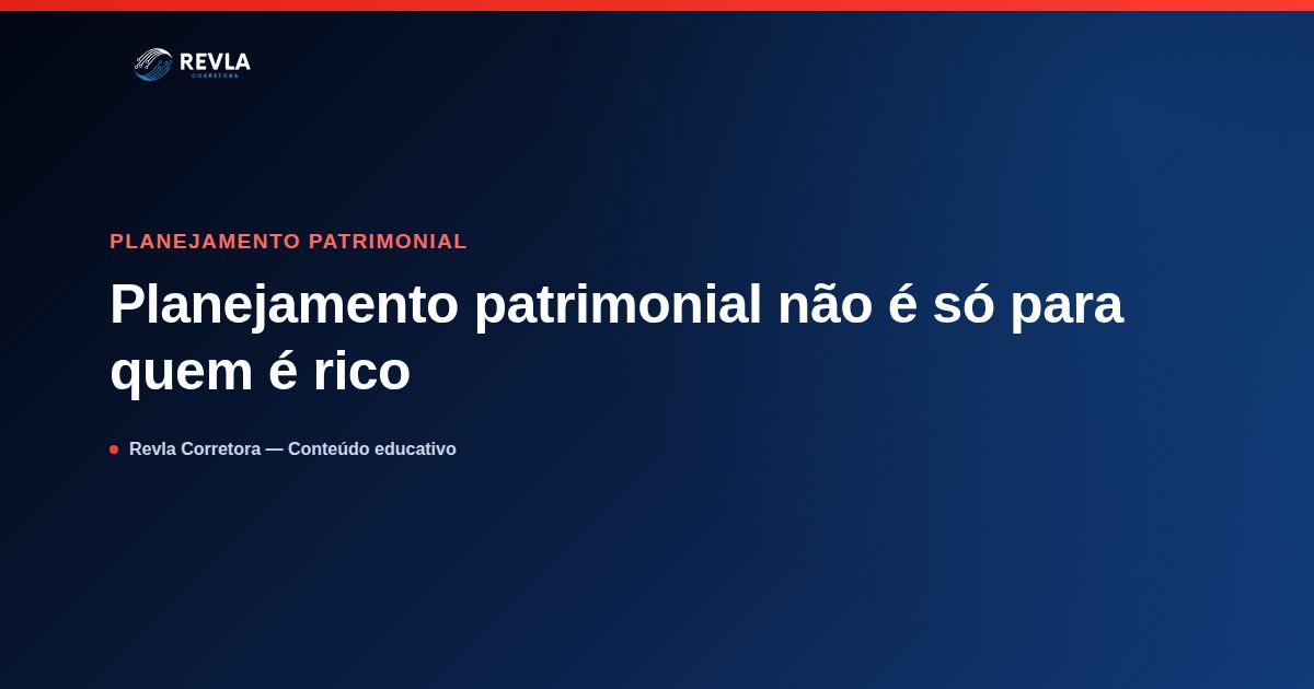 Ilustração sobre planejamento patrimonial acessível para qualquer família