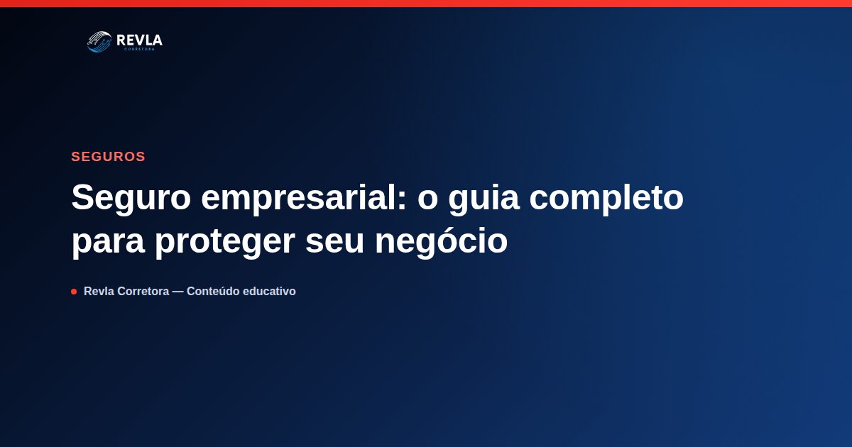 Ilustração sobre seguro empresarial para proteger negócios
